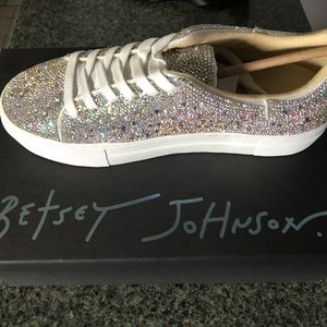 Betsy Johnson Blinged out sneakers